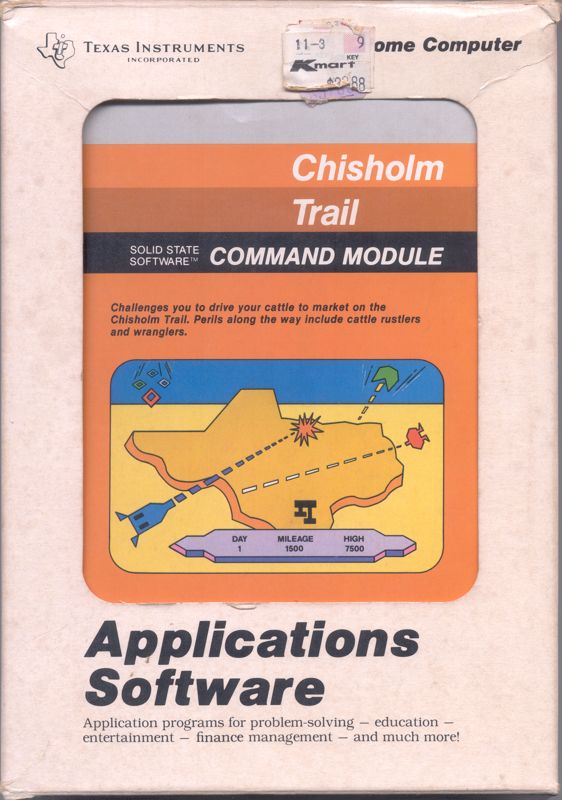 Chisholm Trail box art for TI-99